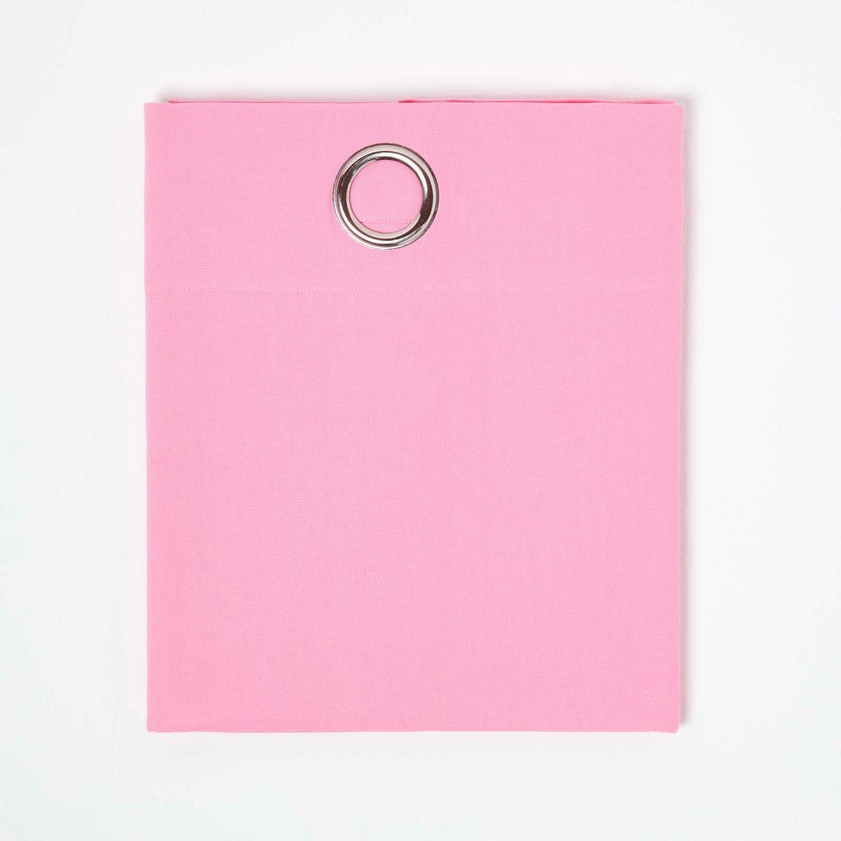 ÖSENVORHANG blickdicht 2er-Set, 117/137 cm - Rosa, Textil (117/137cm) - Homescapes