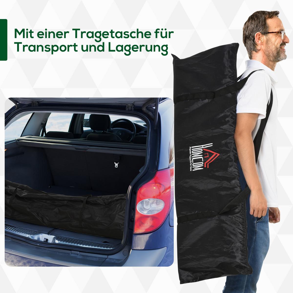 FUSSBALLTORE Fußballnetz 2er Set Minitore Faltbar Stahl Schwarz 186x90x89 cm - Schwarz, Metall (90/183cm) - HOMCOM