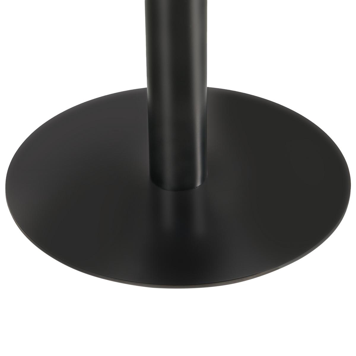STEHTISCH Schwarz/Dunkelbraun 60/60 cm Morella - Dunkelbraun, Holzwerkstoff (60/60/102cm) - Beliani