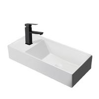WASCHBECKEN Barr II 40/22/10cm - Weiß, Keramik (22/10/40cm) - Nettlife