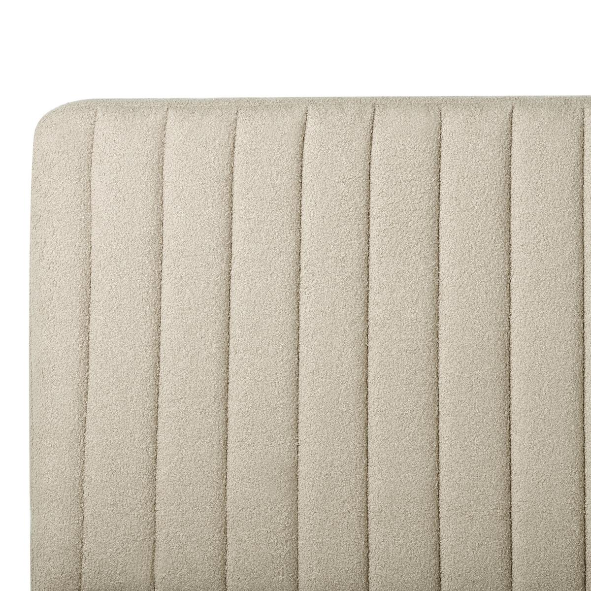POLSTERBETT mit Lattenrost 180x200 cm Beige Lunan - Beige, Textil (180/200cm) - Beliani