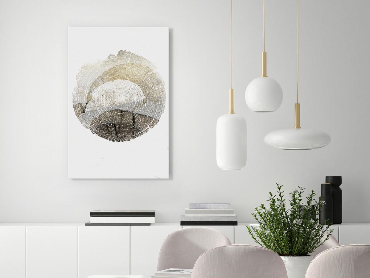 KUNSTDRUCK Grau 40/60 cm - Beige/Grau, Textil (40/60cm) - KUNSTLOFT
