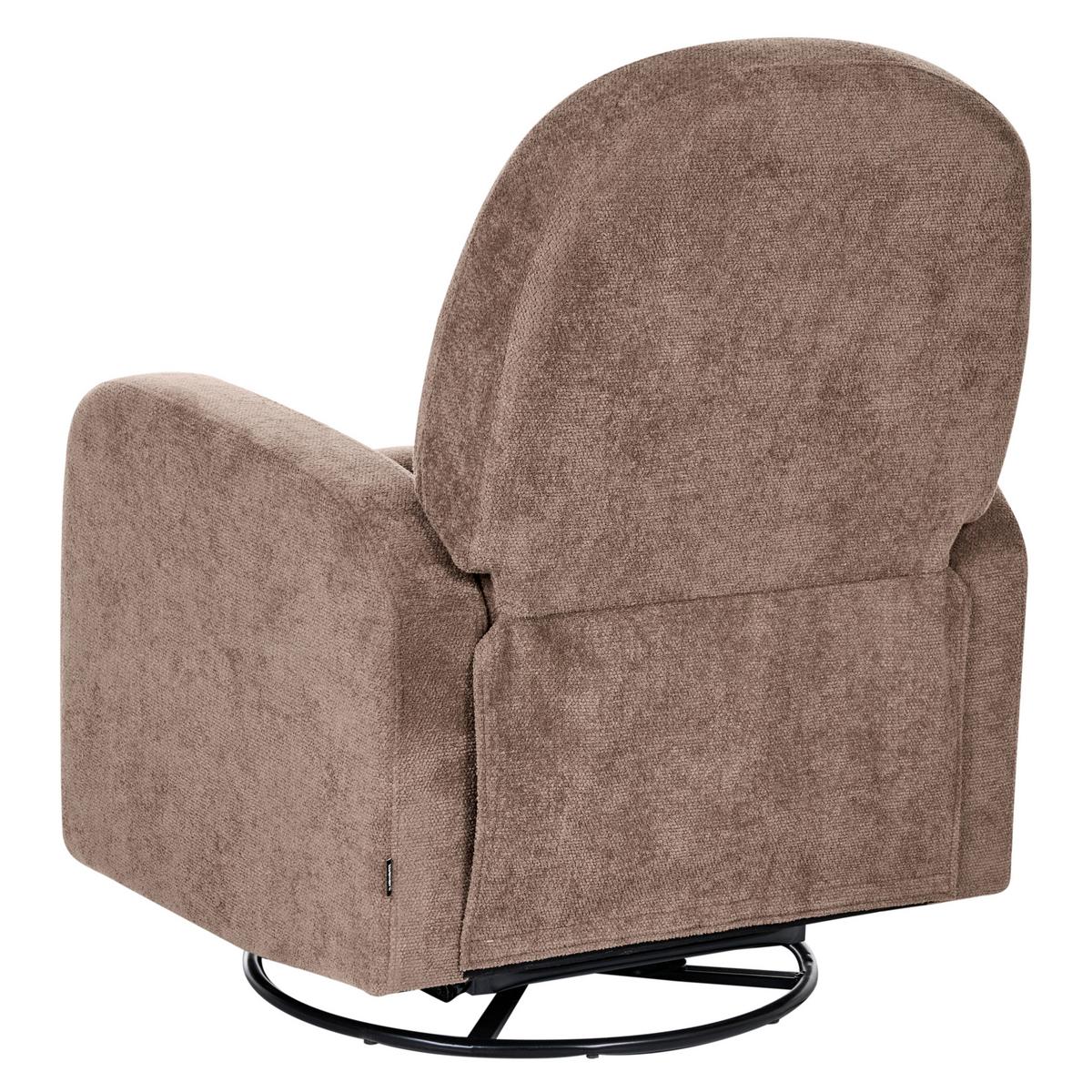 SCHAUKEL-FERNSEHSESSEL drehbar Stoff Braun Febe - Braun, Textil (77/102/90cm) - Beliani