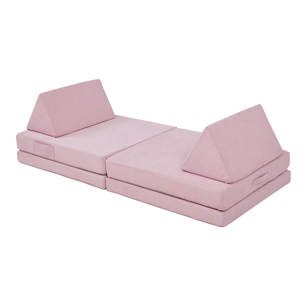 SPIELSOFA Norhulta - Pink, Textil (150/46/66cm) - [en.casa]