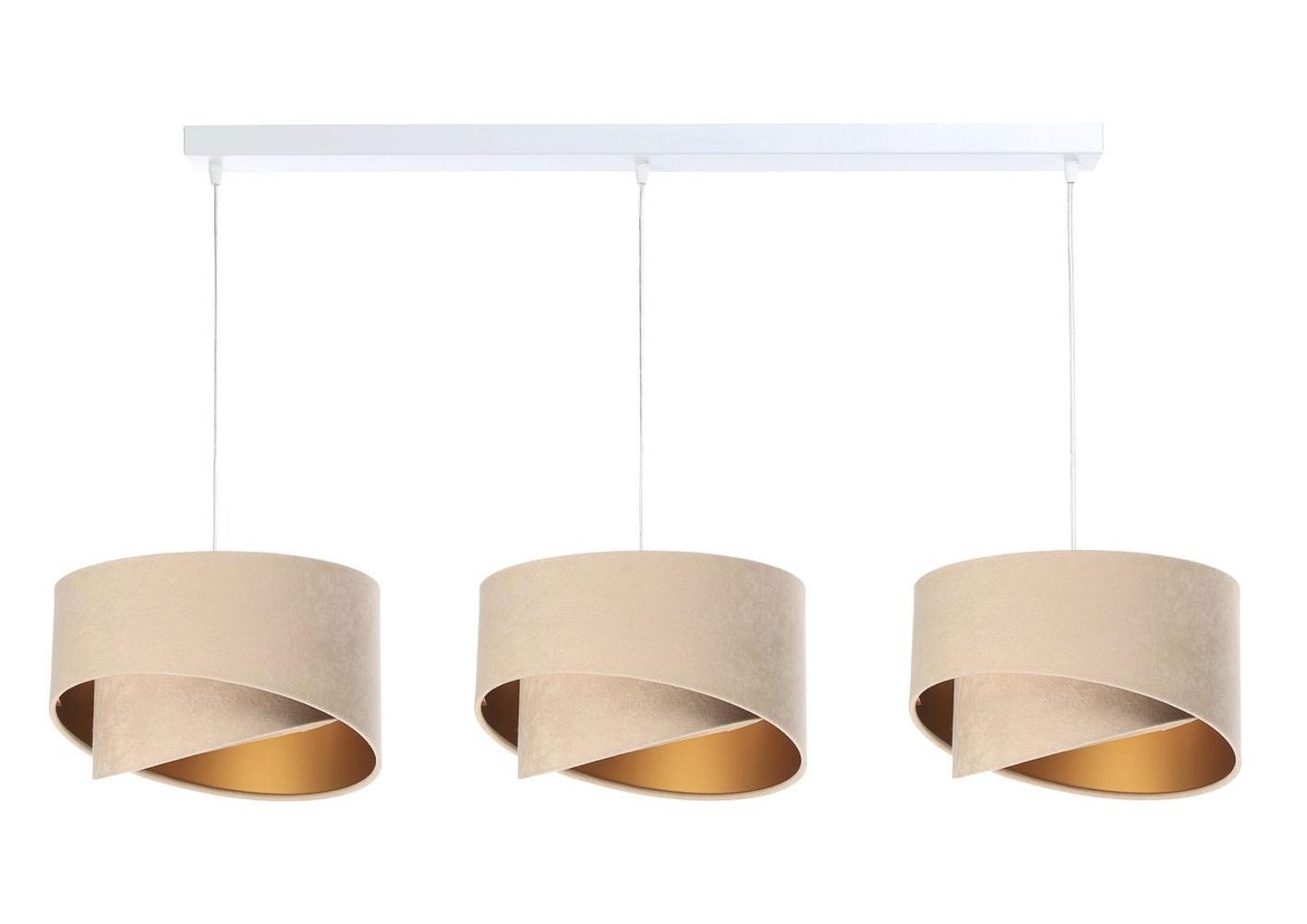 HÄNGELEUCHTE Gold 30/18 cm - Beige, Kunststoff (30/0.3/18cm) - ONZENO