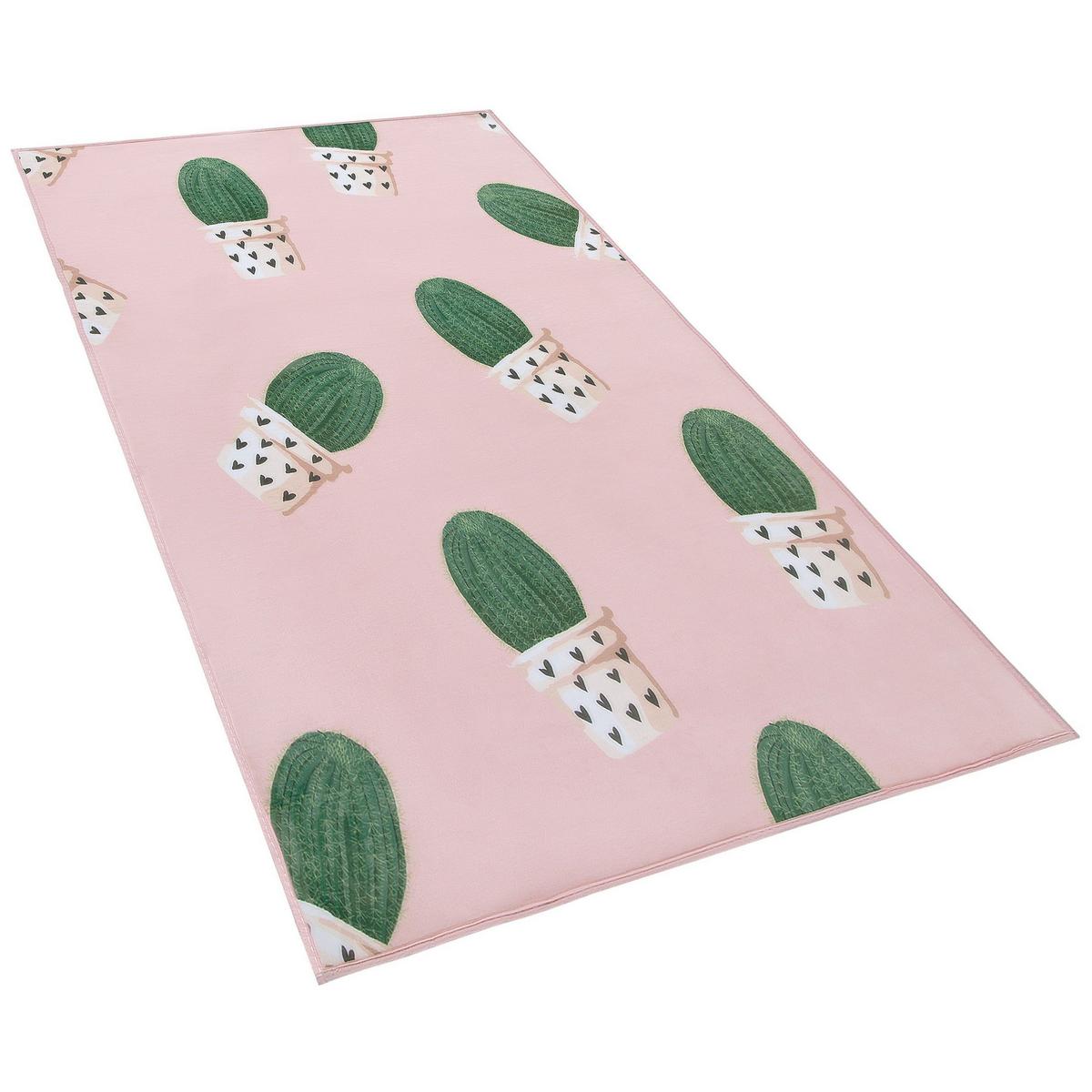 KURZFLOR-KINDERTEPPICH Eldivan 150/80 cm - Pink, Kunststoff (80/150cm) - Beliani
