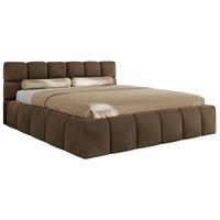 POLSTERBETT NIRA CLASSIC 200/200 - Braun Velvet - Multipocket-Matratze - Braun, Textil (200/200cm) - MKS