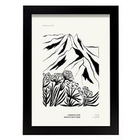 POSTER Abstrakt Pop Art A4 Schwarzer Rahmen - Schwarz, Papier (29.7/5/21cm) - Nacnic
