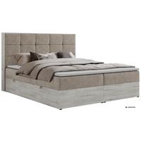 BOXBETT ALNOR 140/200 Greige Stukture - Topper Visco - H3 - Greige/Schwarz, Kunststoff/Textil (140/200cm) - MKS