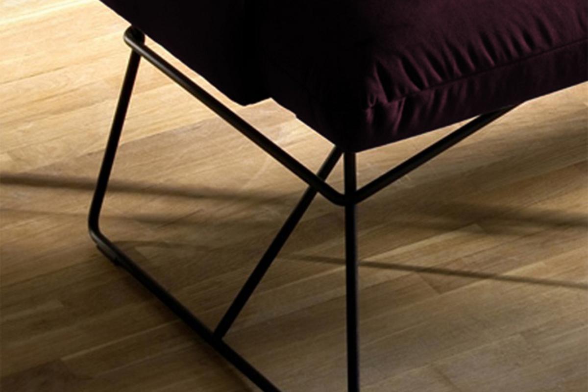 ESSZIMMERBANK CHARME Violett Velvet - Violett, Textil (166/85/68cm) - KAWOLA