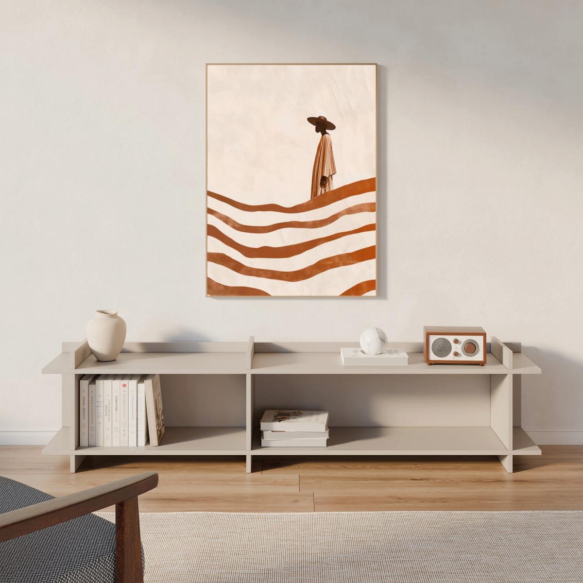 TV-LOWBOARD Fencey 175 cm - Taupe/Kaschmir, Holzwerkstoff (175/42.5/31.6cm) - Selsey