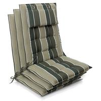 HOCHLEHNER Sun-HL 119x50x8cm Grün-Gestreift (3tlg) - Grün, Textil (50/120cm) - Beautissu 