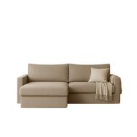 ECKSOFA Bendik In Faro - Beige, Holzwerkstoff/Textil (224/140cm) - Fun Möbel