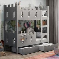ETAGENBETT Castelo 75x180 cm - Grau, Holz (75/180cm) - Selsey