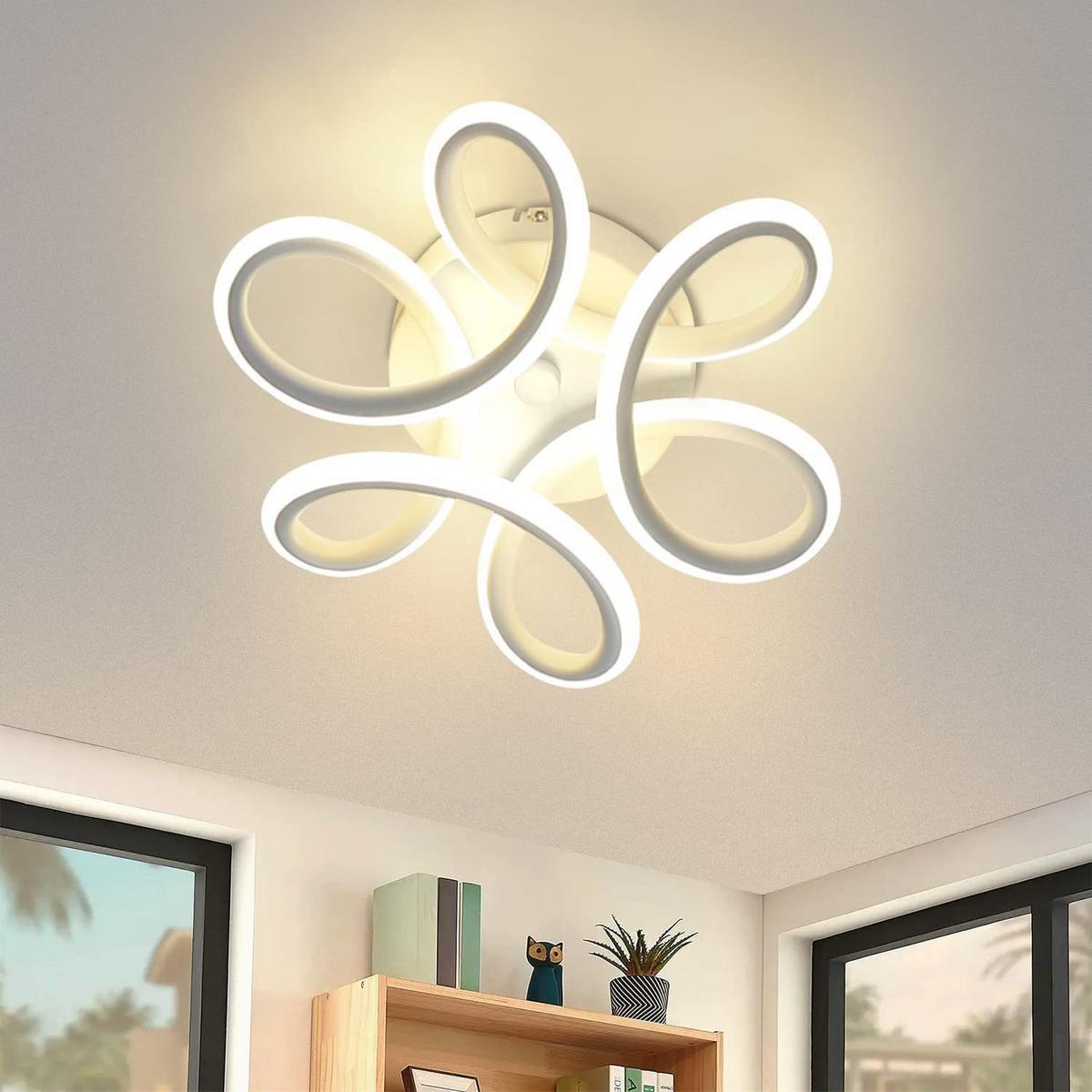 LED-DECKENLEUCHTE Rabenwacht 22.5/8.5/25 cm - Weiß, Metall (25/22.5/8.5cm) - ZMH