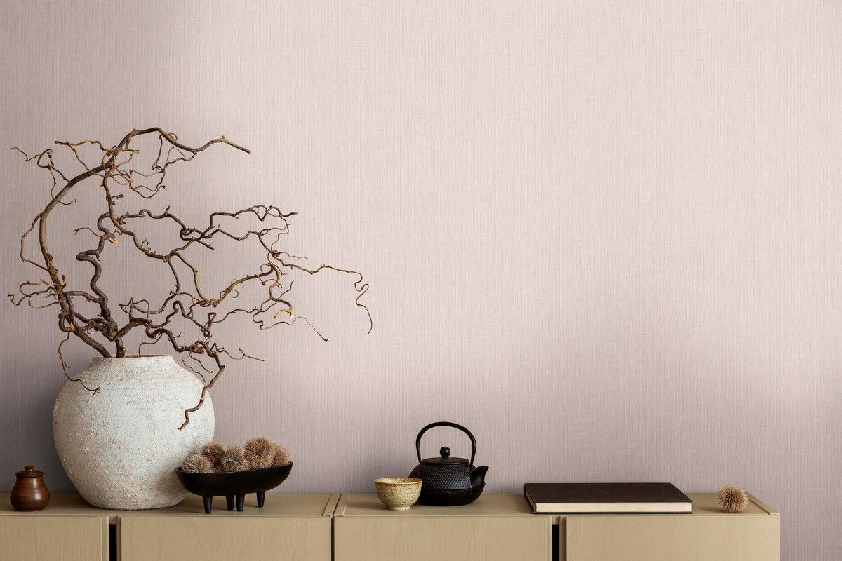 VLIESTAPETE Rosa 53/1005 cm - Pink, Textil (53/1cm) - KUNSTLOFT