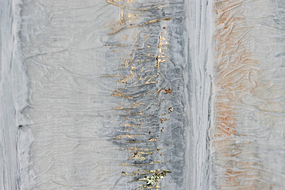 ACRYLBILD HANDGEMALT 120/60 cm - Grau, Holz/Textil (120/60cm) - KUNSTLOFT