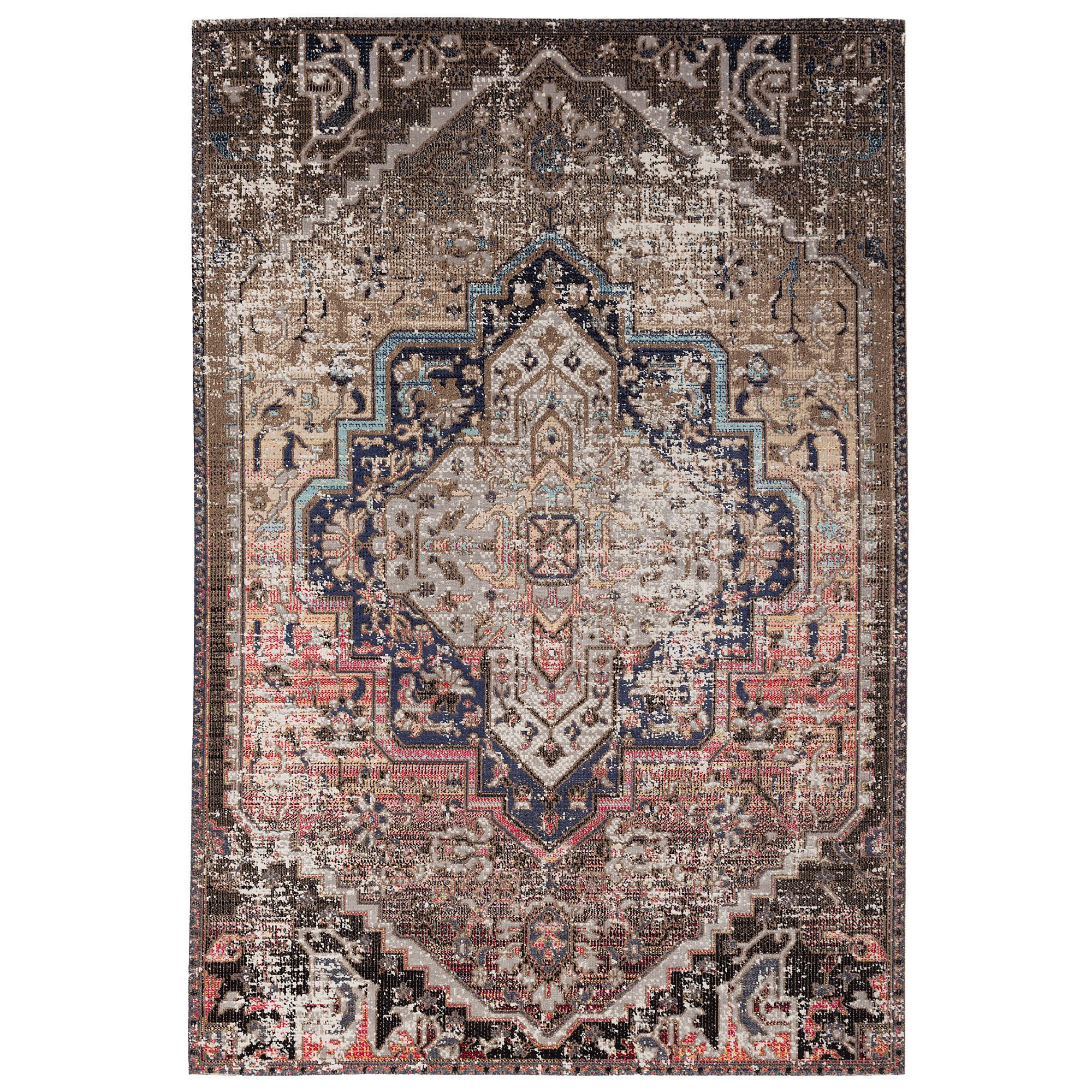 KURZFLOR DESIGNER TEPPICH MODERN VINTAGE ORIENT MUSTER - Braun, Textil (120/170cm) - Pergamon