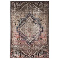 KURZFLOR DESIGNER TEPPICH MODERN VINTAGE ORIENT MUSTER - Braun, Textil (120/170cm) - Pergamon