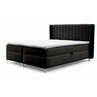 BOXBETT Damien - Schwarz, Holzwerkstoff/Textil (160/200cm) - Fun Möbel