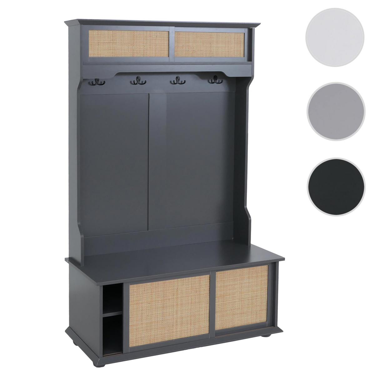 GARDEROBE Dunkelgrau - Dunkelgrau, Holz (100/163/47cm) - MCW