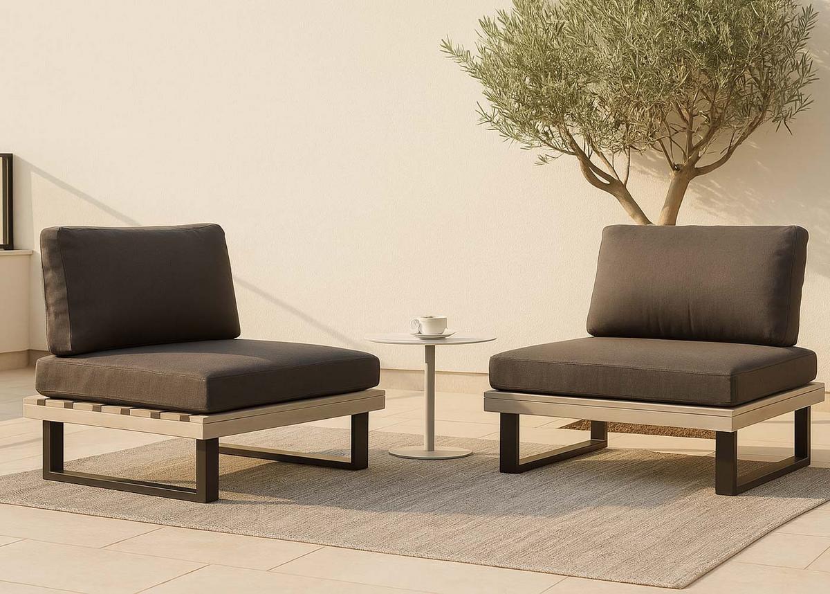 LOUNGE-SESSEL Schwarz, Grau, Anthrazit - Anthrazit/Schwarz, Holz (82/75/82cm) - MCW