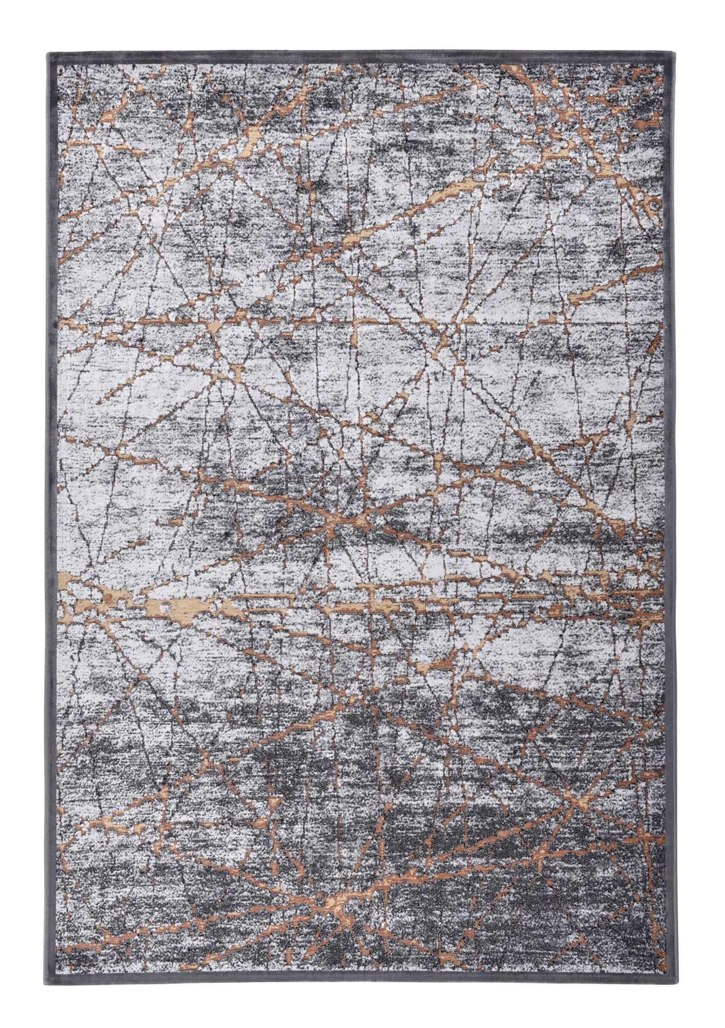 FLACHWEBETEPPICH Orelia 195x280 cm - Goldfarben, Textil (195/280cm) - Gino Falcone