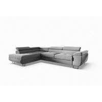 ECKSOFA Declan Mit Schlaffunktion - Hellgrau, Holzwerkstoff/Textil (277/203cm) - Fun Möbel