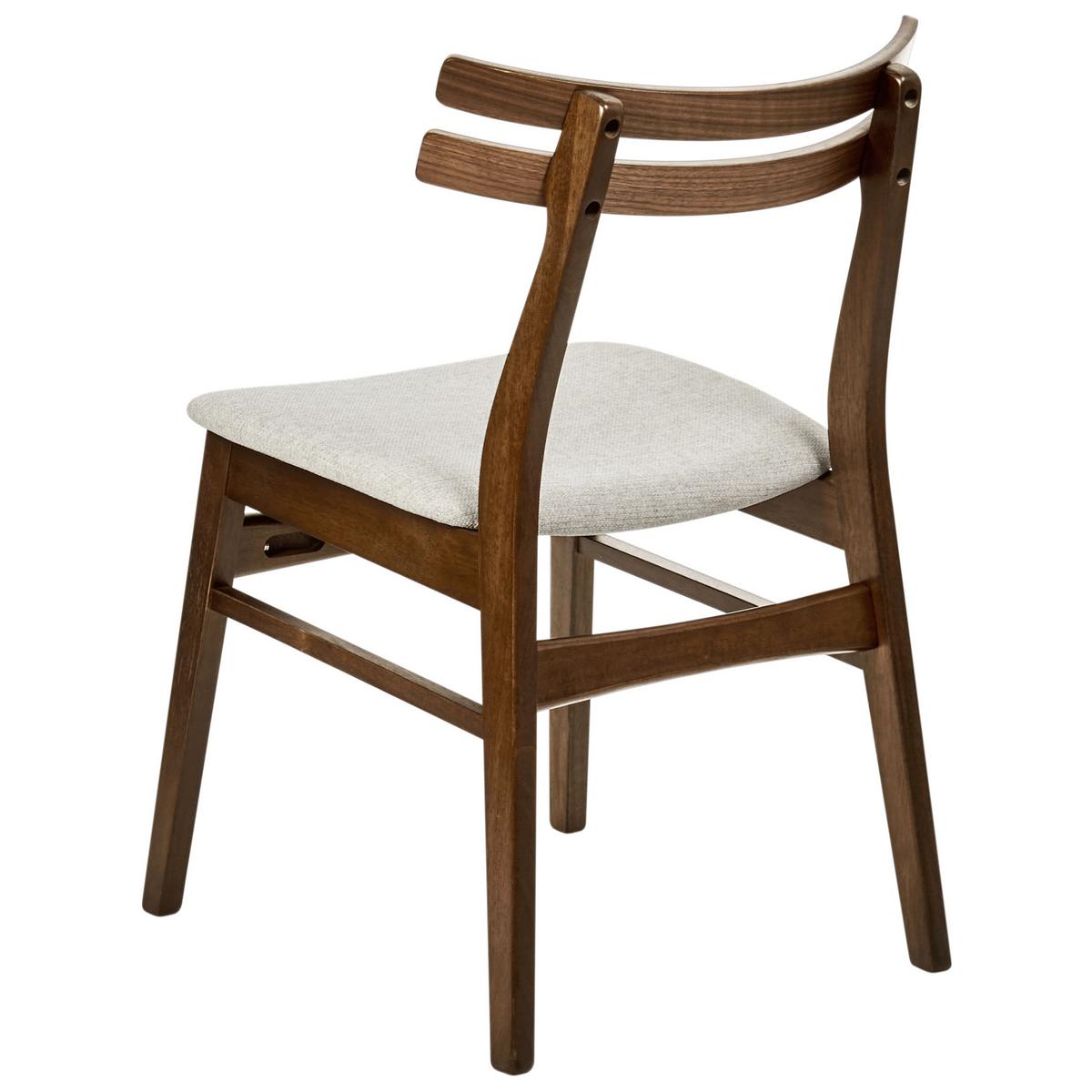 ESSZIMMERSTUHL 2er-Set Hellbeige Cynthiana - Beige/Braun, Holz (47/77/55cm) - Beliani