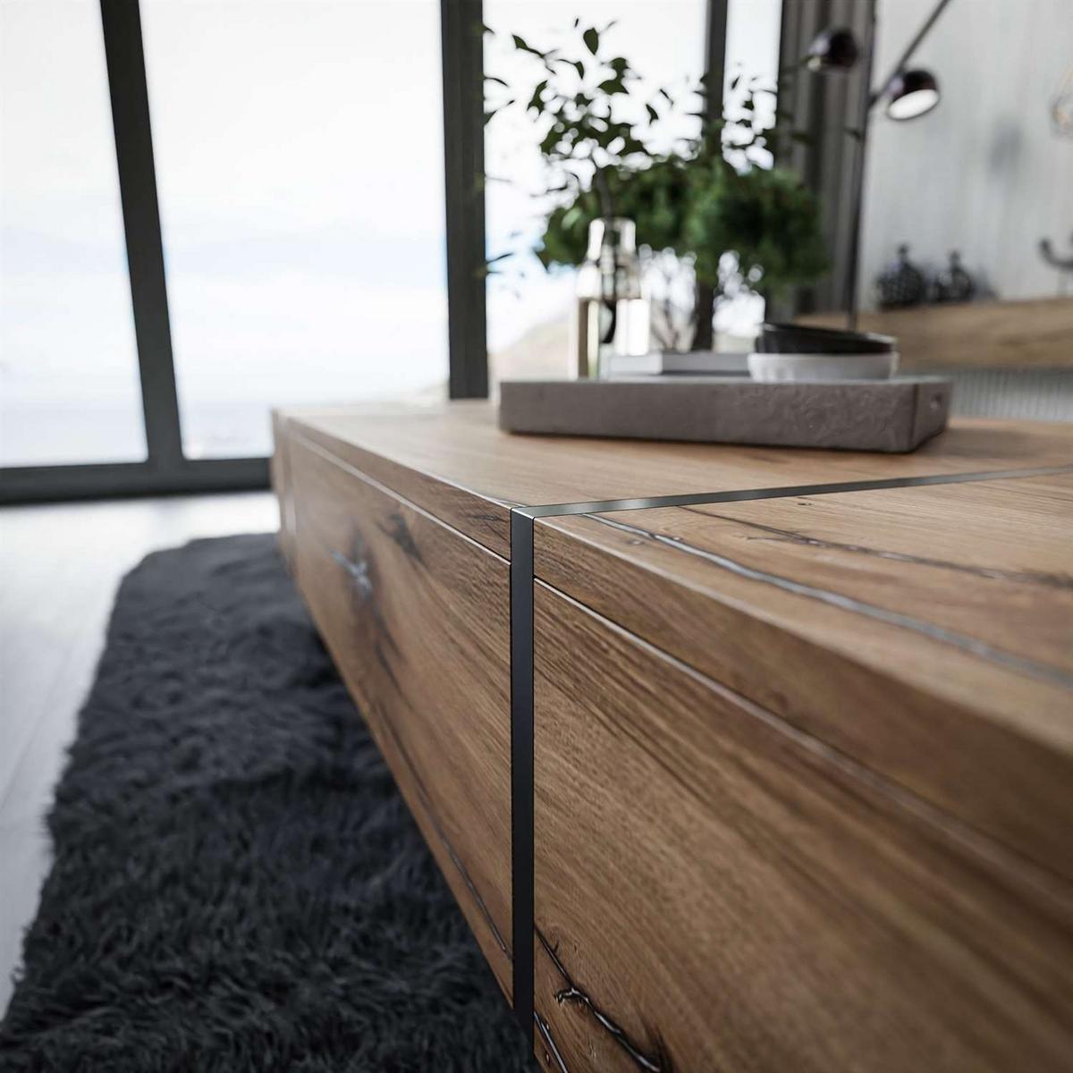 COUCHTISCH ONYX LOFT auf Beinen - Eichefarben, Holzwerkstoff (41.5/104/65cm) - Lookway