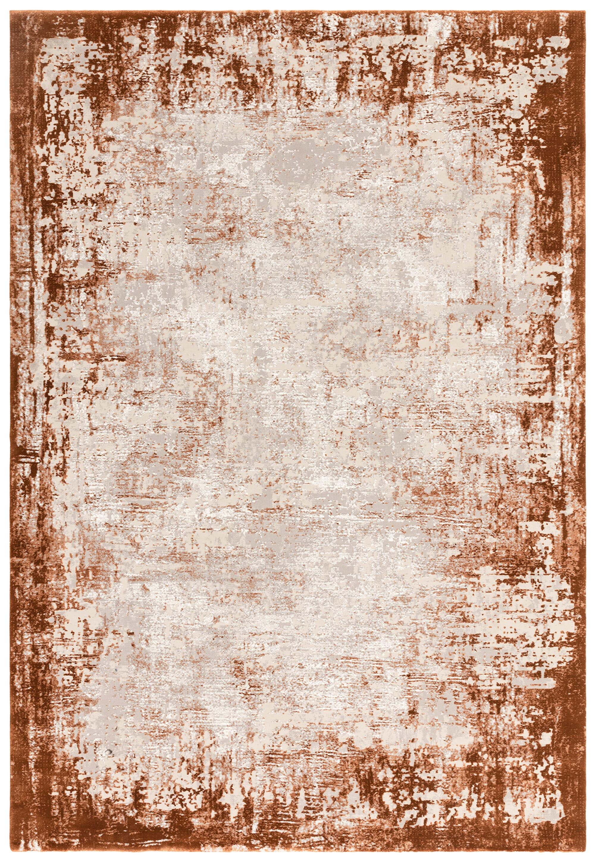TEPPICH TIBER-Rieti, abstrakt, Terrakotta, 120 x 170 cm - Orange, Textil (170/120cm) - KADIMA DESIGN