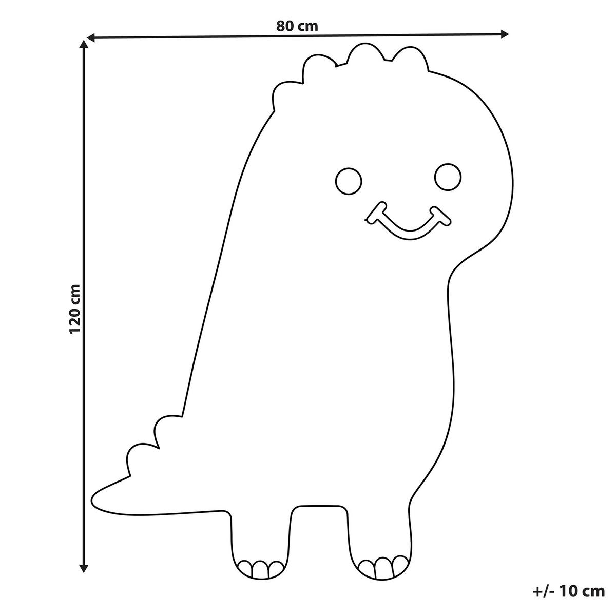KINDERTEPPICH Hellbraun 80/120 cm Baumwolle Rexy - Hellbraun/Braun, Textil (80/120cm) - Beliani