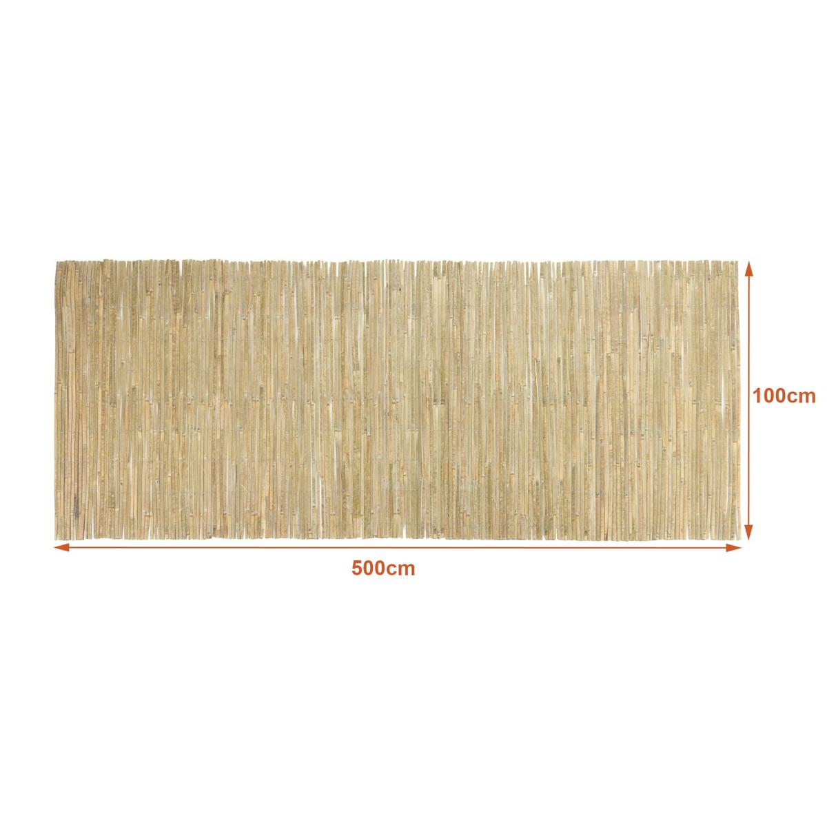 BAMBUSZAUN Baarle - Naturfarben, Naturmaterialien (500/100cm) - casa.pro