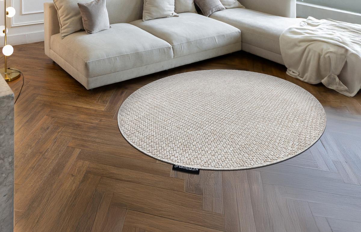 TEPPICH Casablanca LOOP 100 cm - Beige, Textil (100/100cm) - rugsX