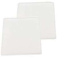 GARTENSTUHLKISSEN 2er-Set Cremeweiß 37/34 cm Terni - Weiß, Textil (37/5/34cm) - Beliani