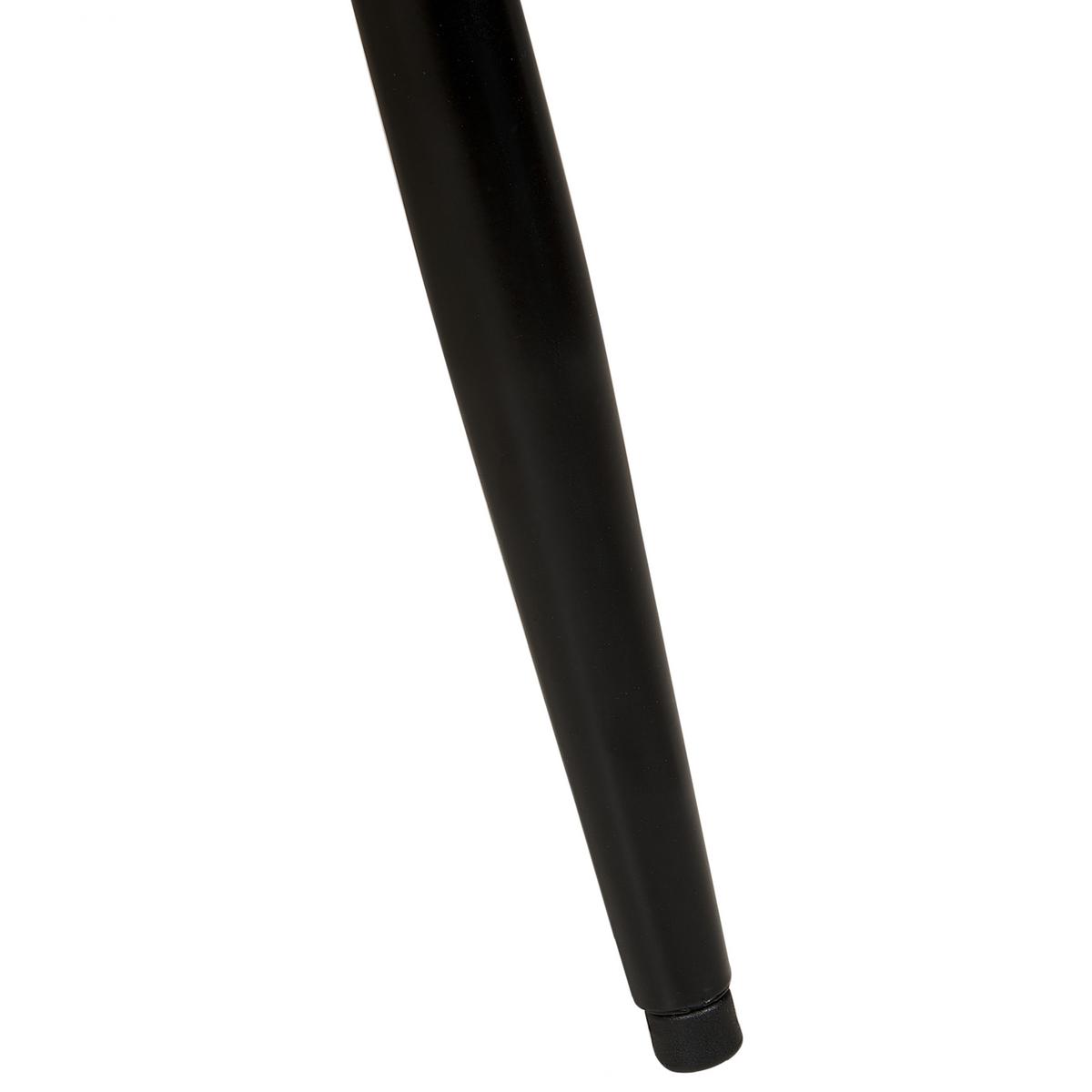 SESSEL Samtstoff Cremeweiß Lovikka - Schwarz/Weiß, Textil (79/85/77cm) - Beliani
