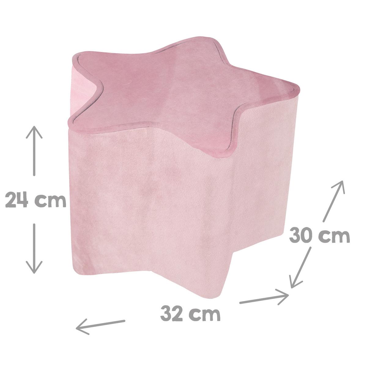 KINDERSOFA 3er-Set rosa / mauve - Rosa, Holzwerkstoff/Textil (70/50/48cm) - Roba