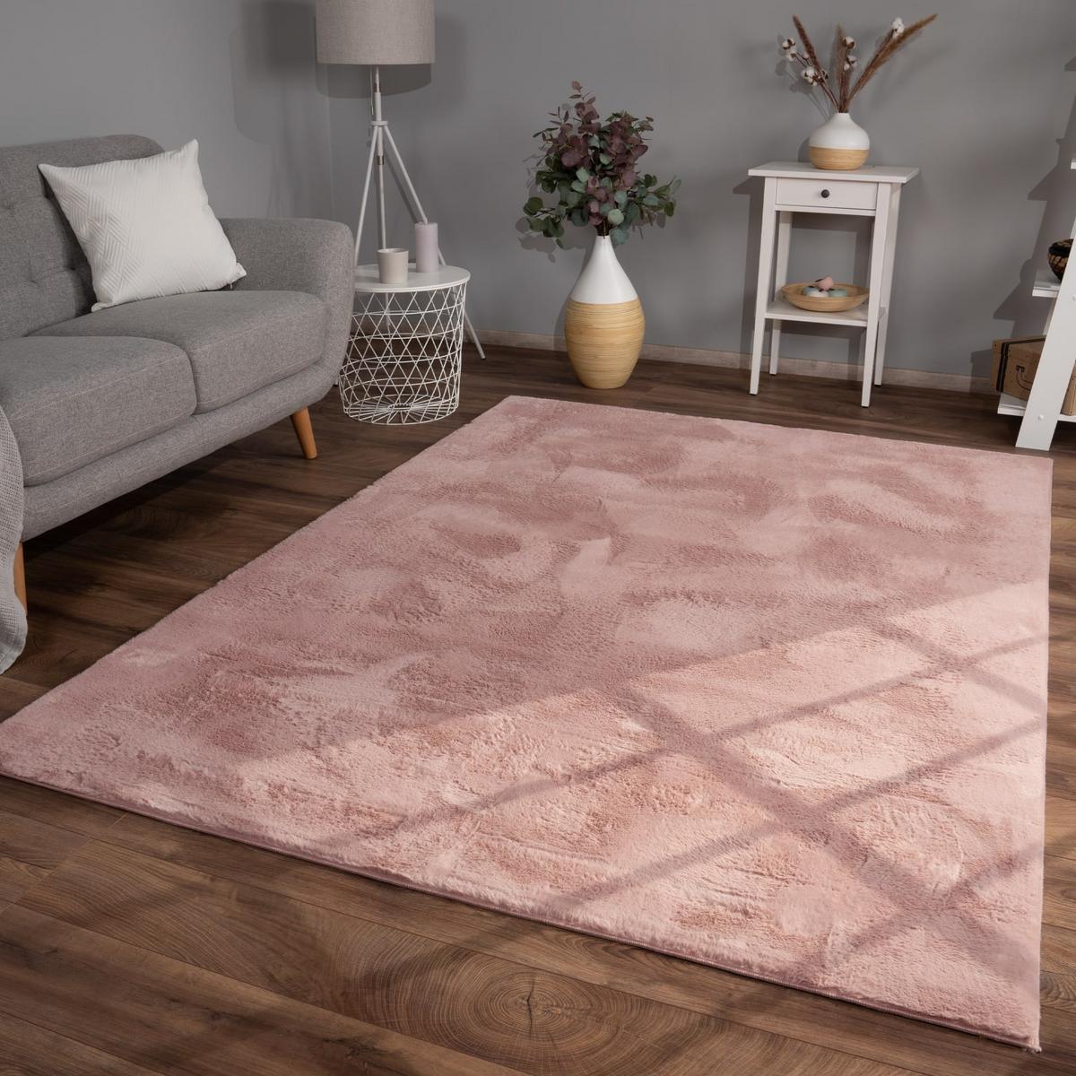 FLACHWEBETEPPICH Pink 60 x 90 cm - Pink, Kunststoff (60/90cm) - TT Home