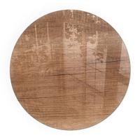 GLASPLATTE für Kamin Ø 60 cm - Braun, Glas (60/60/0.4cm) - TULUP