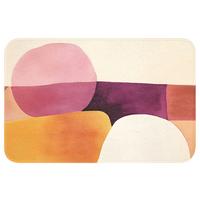 WC-VORLEGER Formen - Abstrakt - Farbenfroh Toilettenvorleger 60x40 cm - Terracotta, Textil (60/1cm) - OnlyWow