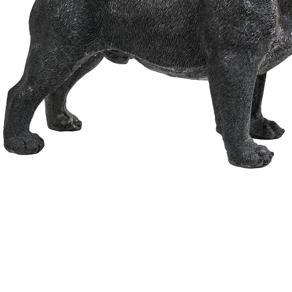 TISCHLAMPE Hund Schwarz Baxter - Messingfarben/Schwarz, Kunststoff (47/24/43cm) - Beliani