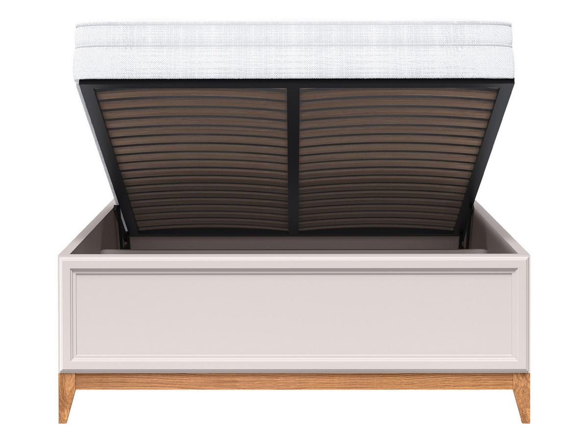 BETT Windsor W-17 - 140x200 cm - Kaschmir/Naturfarben, Holz/Holzwerkstoff (140/200cm) - MIRJAN24
