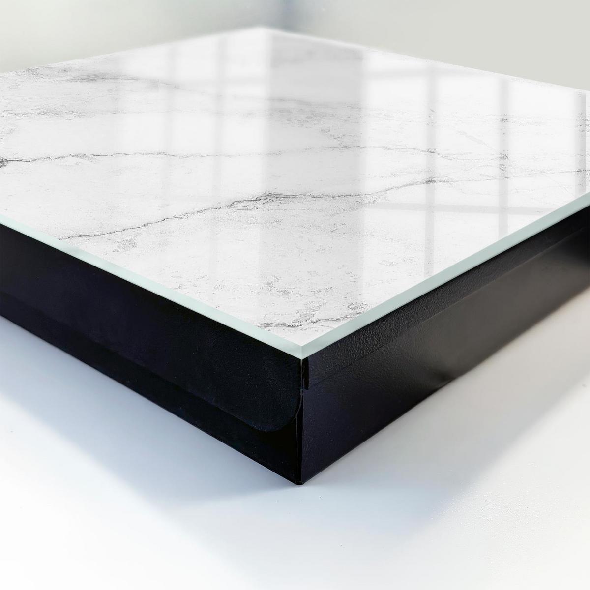 SCHLÜSSELBOX Schwarz 30x30 cm- Türöffnung nach rechts - Graue Eleganz - Grau, Metall (30/30/5cm) - TULUP