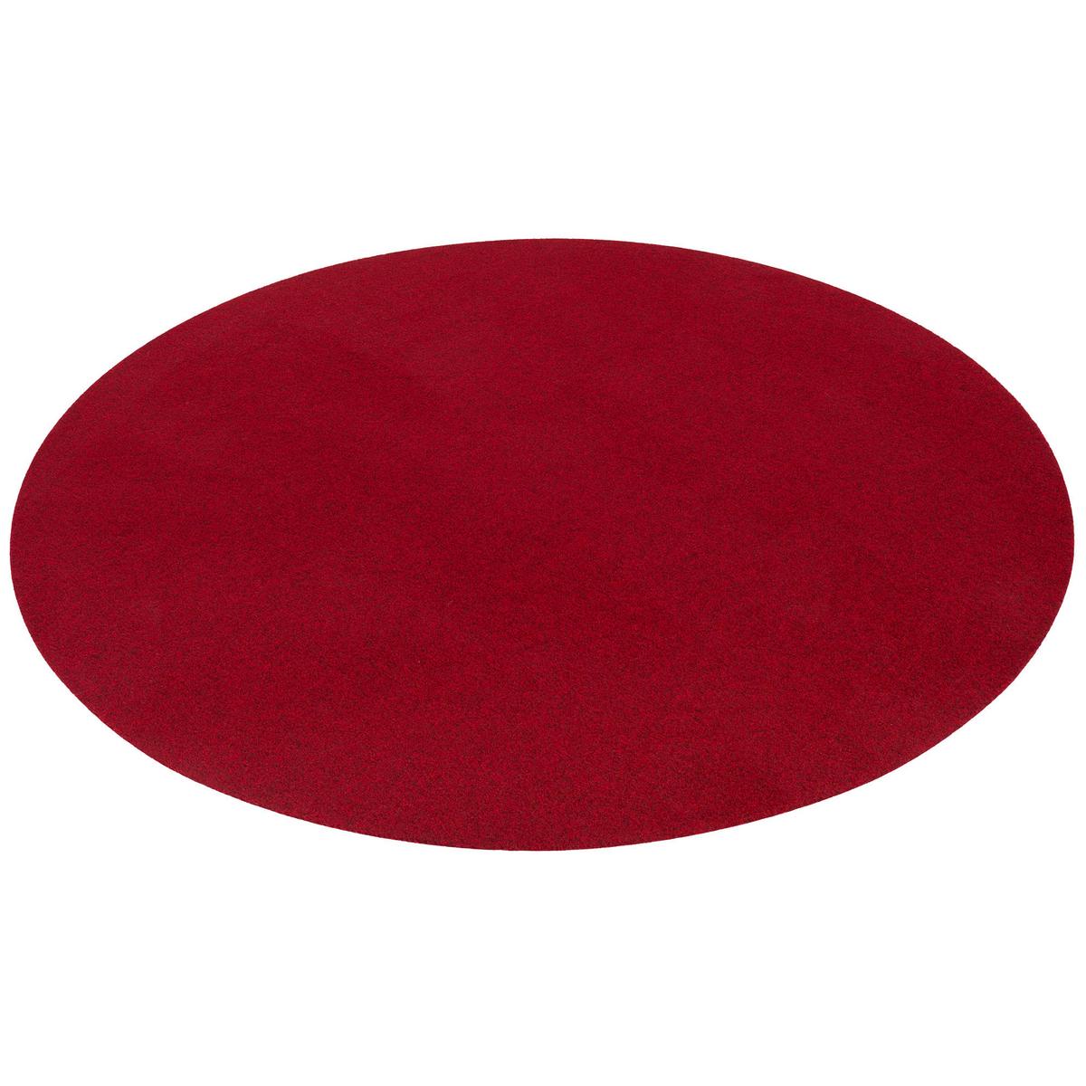 KUNSTRASEN RASENTEPPICH MIT NOPPEN KINGSTON RUND - Rot, Textil (200/200cm) - Snapstyle