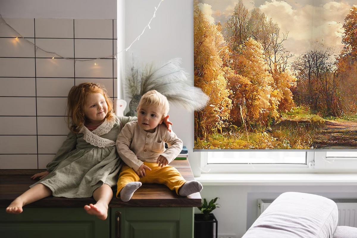 INNENROLLO - Fensterrollo - Rollo - 80x140 cm - Gemeinsam - Orange, Kunststoff (80/140/0.5cm) - TULUP