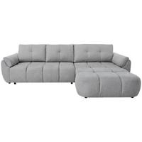 ECKSOFA Massimo, universelle Eckschlafsofa 280 cm mit Schlaffunktion und Bettkasten, Hellgrau - Hellgrau, Textil (283/204cm) - Beautysofa