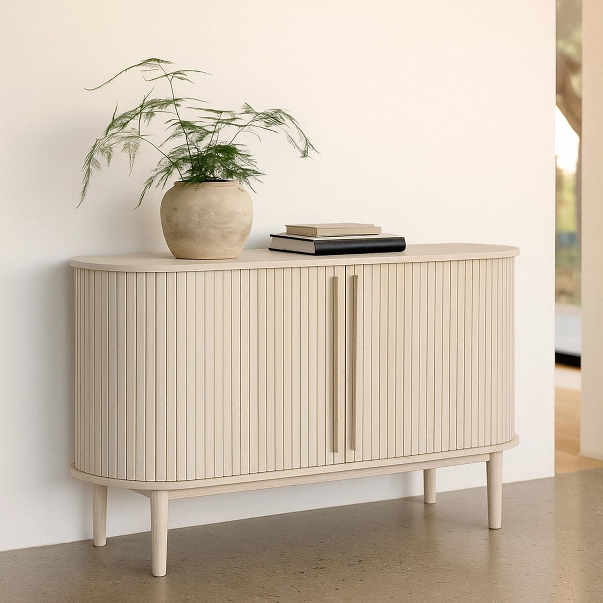 SIDEBOARD Meta 2-türig 140 cm - Hellbraun/Beige, Holz/Holzwerkstoff (140/76/45cm) - Selsey
