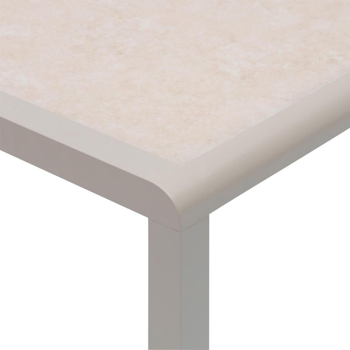 GARTENTISCH TRAPANI champagne - Champagner, Glas/Metall (90/160/75cm) - IDIMEX