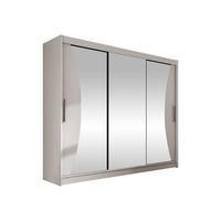 KLEIDERSCHRANK Aston IV - Kaschmir/Silberfarben, Holzwerkstoff/Kunststoff (250/215/58cm) - MIRJAN24