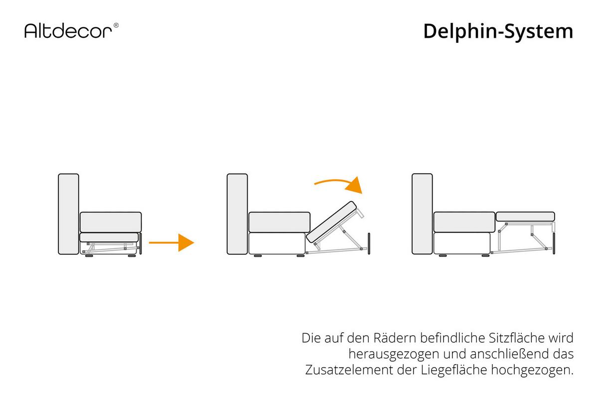 ECKSOFA mit Schlaffunktion Ottomane Links 271x203x79 Grün Bouclé - Smaragdgrün, Holzwerkstoff/Textil (271/203cm) - ALTDECOR